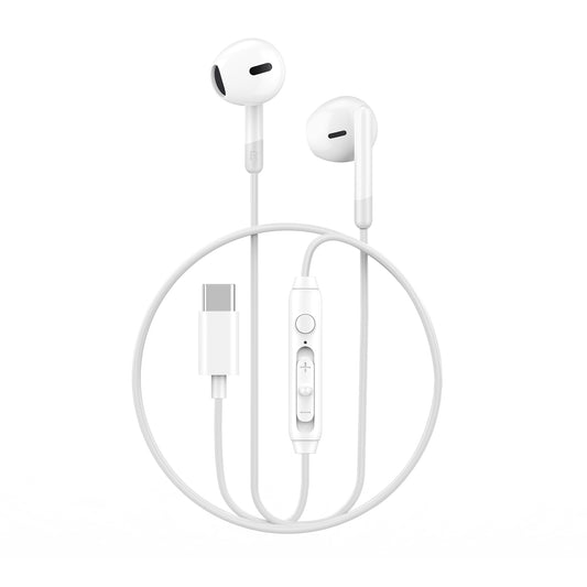 Handsfree USB-C WiWu EB314, vit