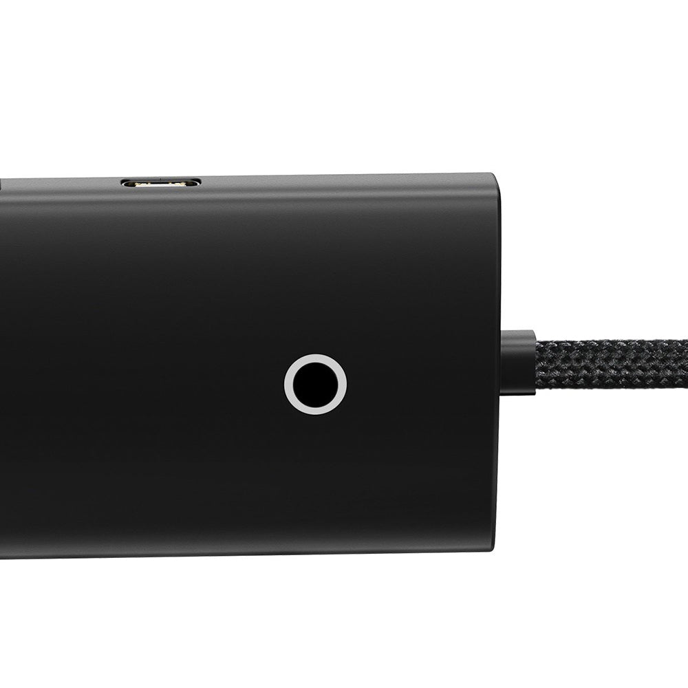 Hub USB Baseus Lite, 4 x USB-A 3.0 - 1 x USB-C, 1m, Svart WKQX030101