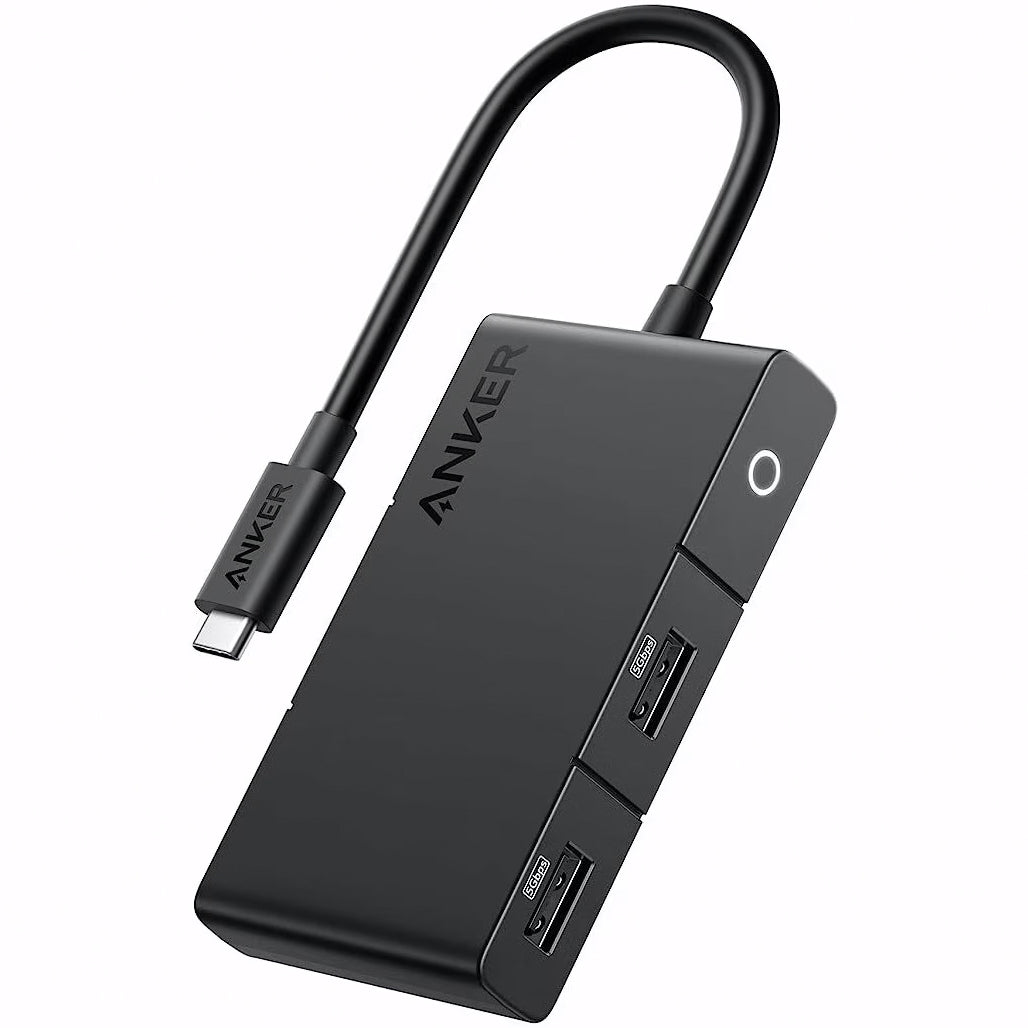 USB-C-hubb Anker 332, 2 x USB-A - 2 x USB-C - 1 x HDMI, Svart A8356G11