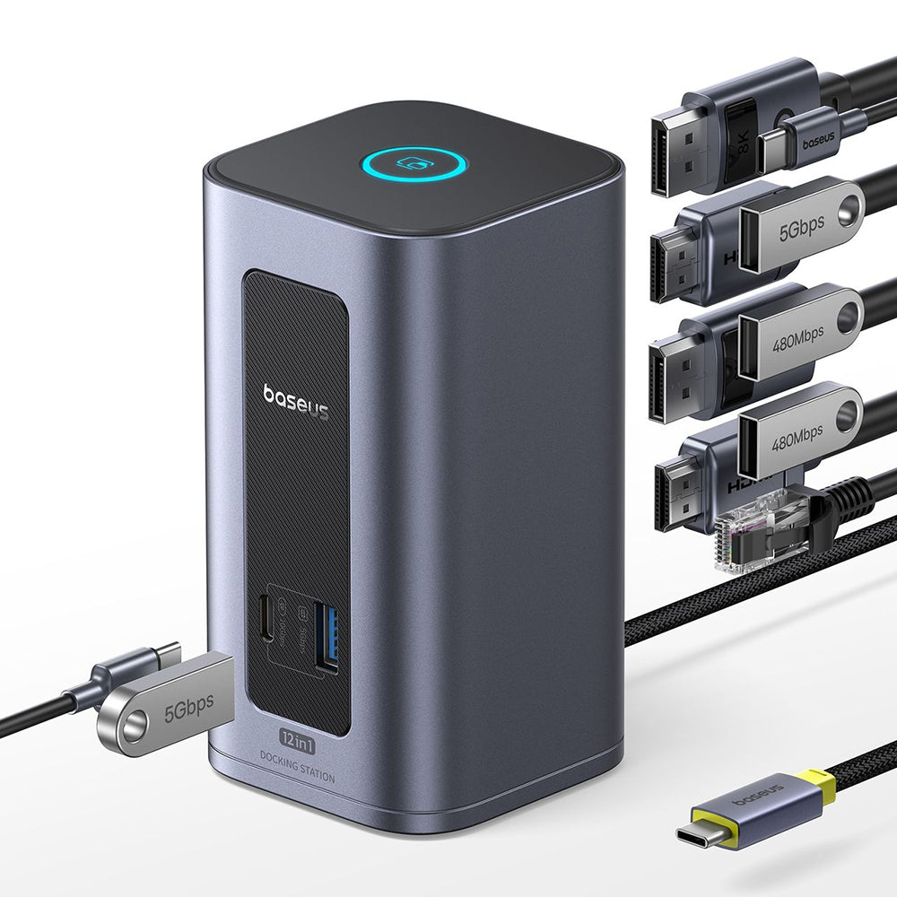 Multifunktionell Hub Baseus Nomos NU1 Air Spacemate, 12in1, Grå B0114400