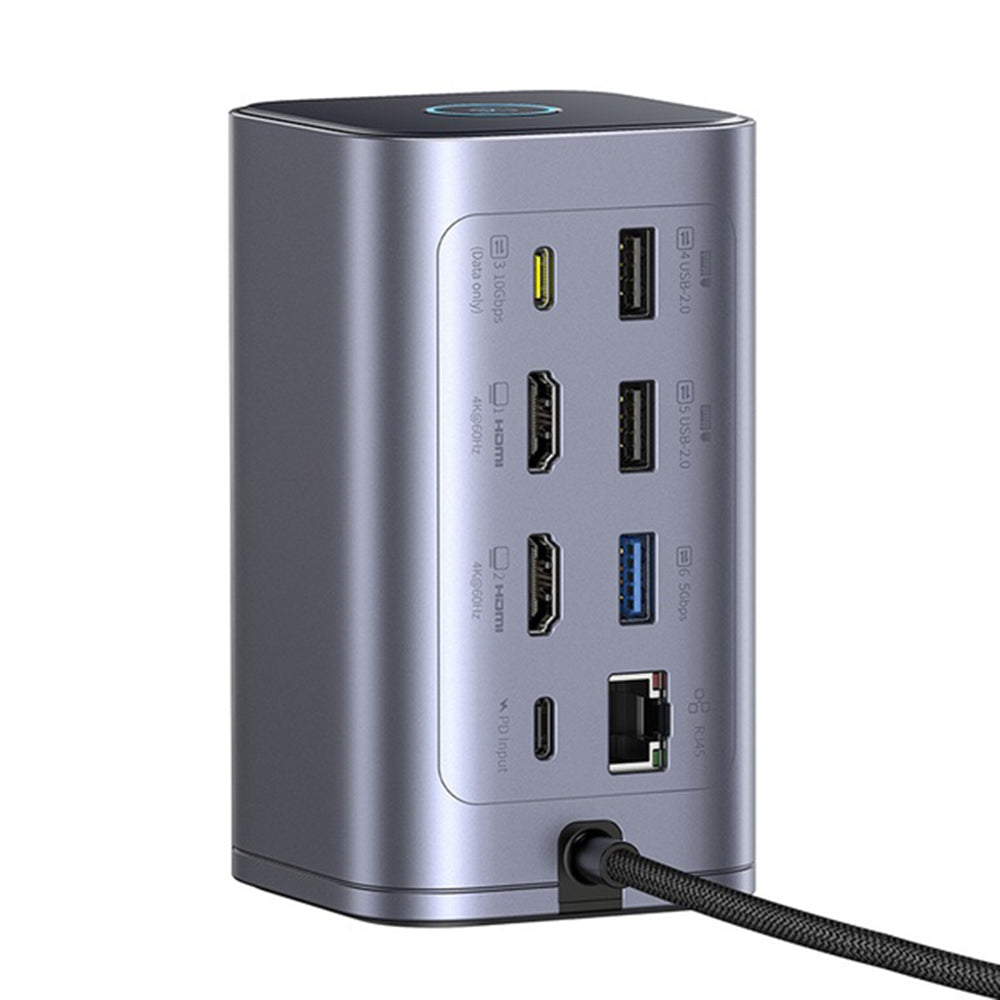 Multifunktionell Hub Baseus Nomos NU1 Air Spacemate, 12in1, Grå B00061800123-00