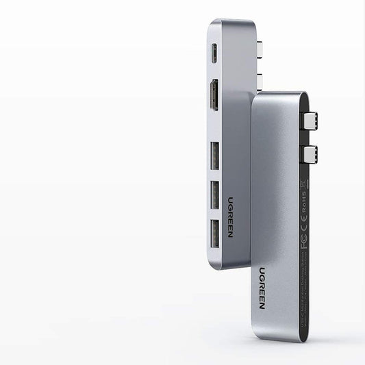 UGREEN USB-C-hubb för Apple MacBook Pro / Air-serien, 3 x USB-A 3.0 - 1 x USB-C - 1 x HDMI, Grå