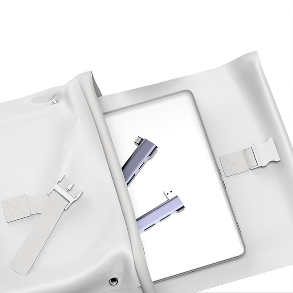 USB-hubb Techsuit H14 ZenithDock, 4in1, Grå