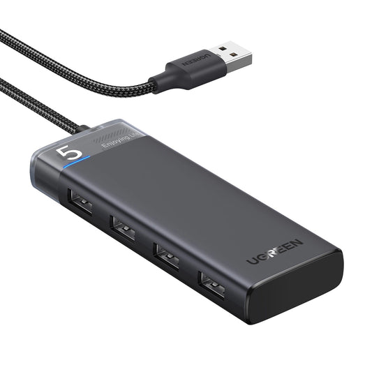 USB-hubb UGREEN CM653, 4 x USB-A 3.0, Svart