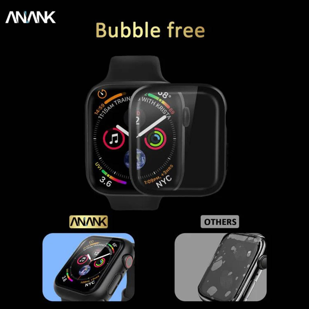 Anank Screen Guard-fodral för Apple Watch Series 7 41mm, svart