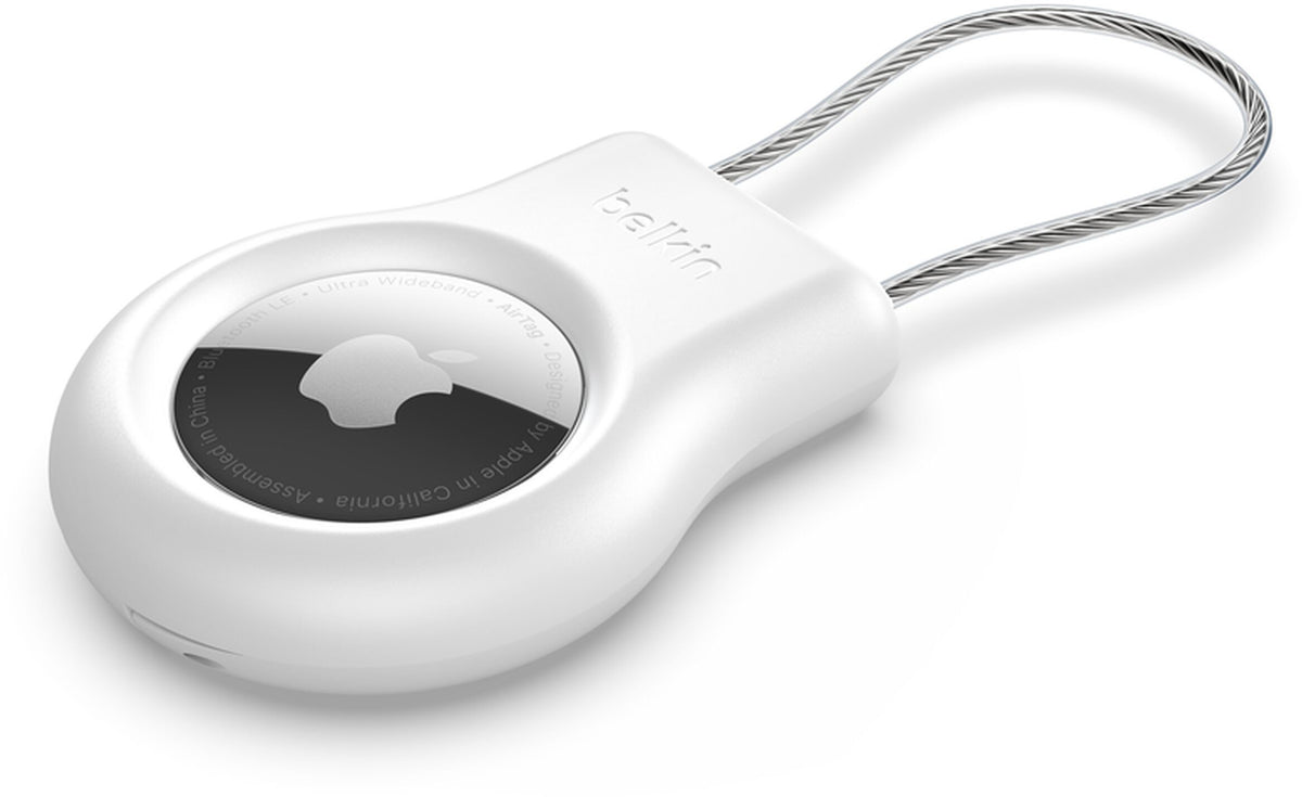 Belkin Wire Cable-fodral för Apple AirTag, Vit MSC009btWH