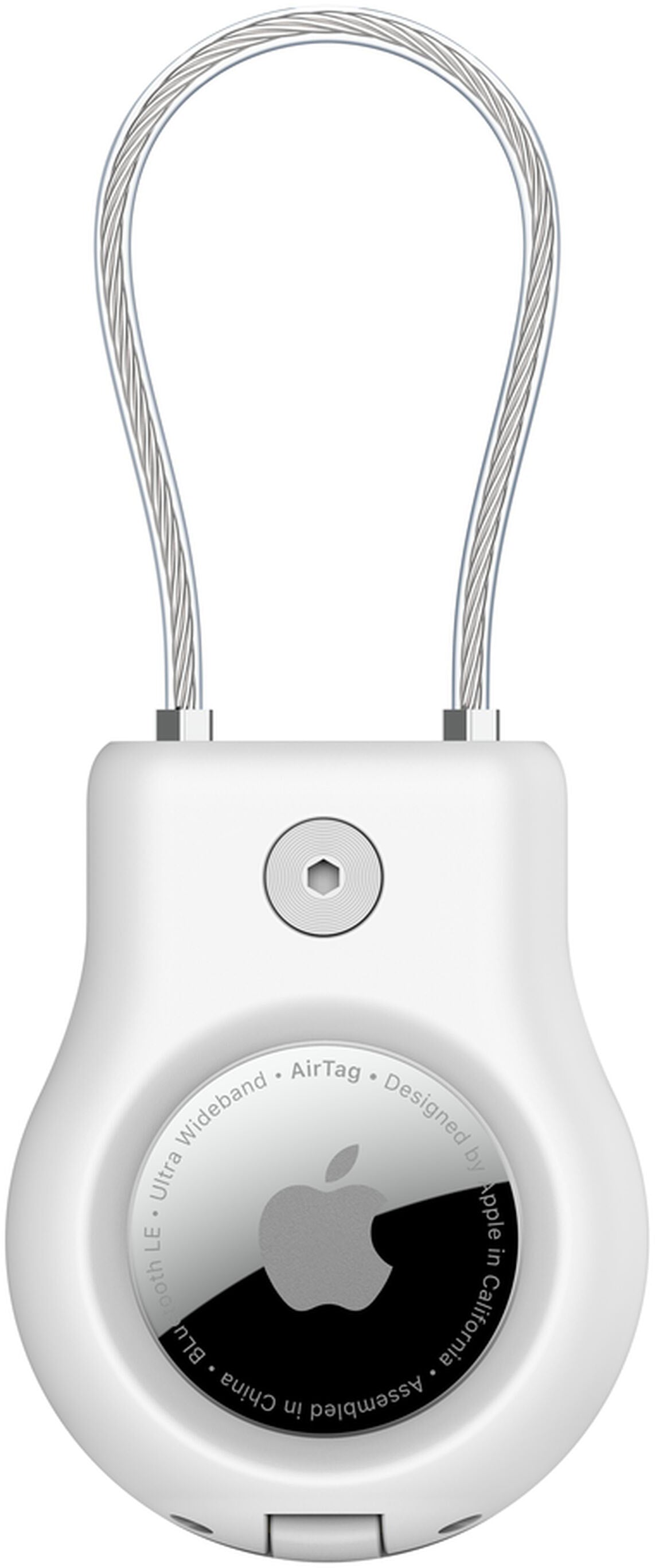 Belkin Wire Cable-fodral för Apple AirTag, Vit MSC009btWH