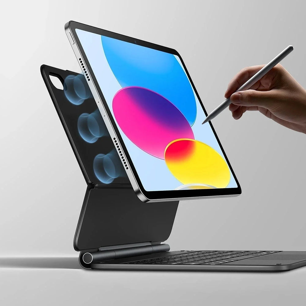 Fodral med tangentbord för Apple iPad (2025) / (2022), ESR, Rebound, Vit