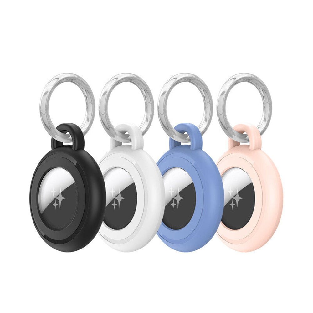 Dux Ducis Secure Case for Apple AirTag, Set of 4 pieces, Black / White / Blue / Pink
