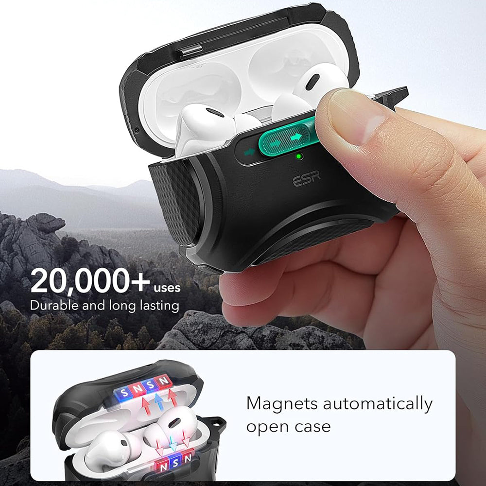 ESR Cyber fodral för Apple AirPods Pro Series, Svart