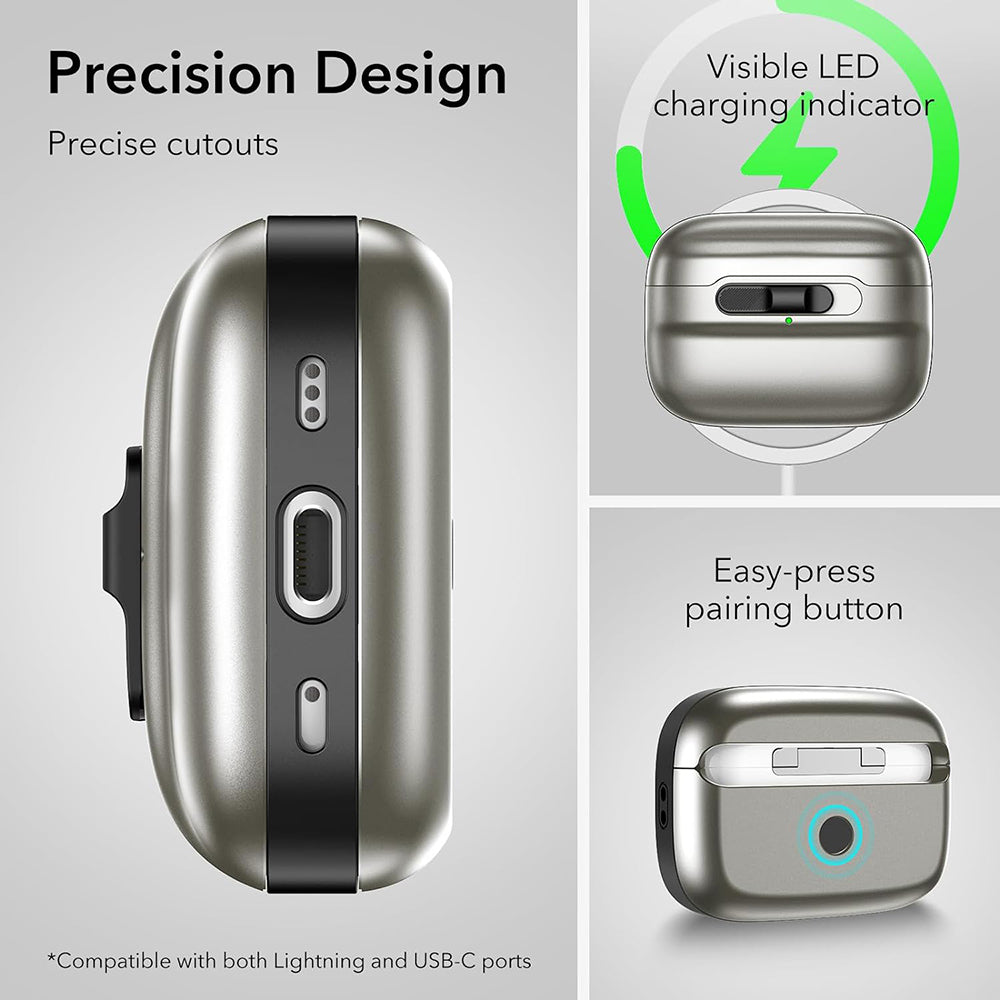 ESR Pulse fodral för Apple AirPods Pro Series, Grå