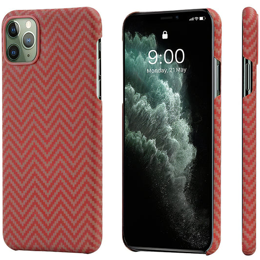 Väska för Apple iPhone 11 Pro, Pitaka, MagEZ Car Herrignbone, Rosie KI1107