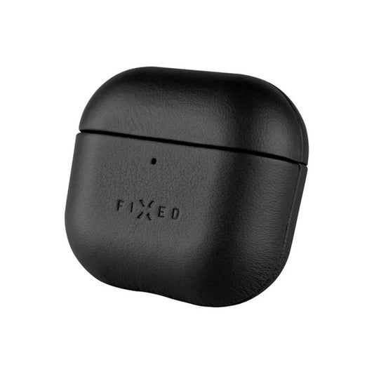 Fodral Fixed PodsLeather för Apple AirPods 4, Svart