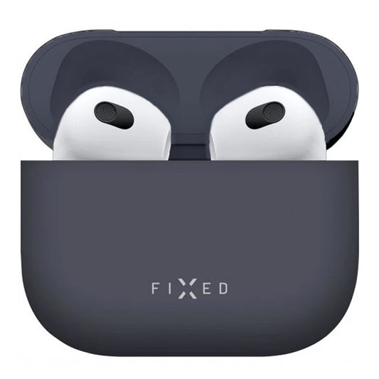 Fixed Silky fodral för Apple AirPods 4, Blå