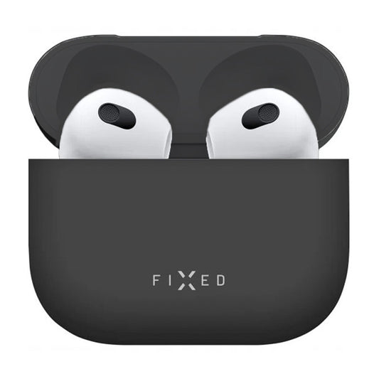 Fixed Silky fodral för Apple AirPods 4, Svart
