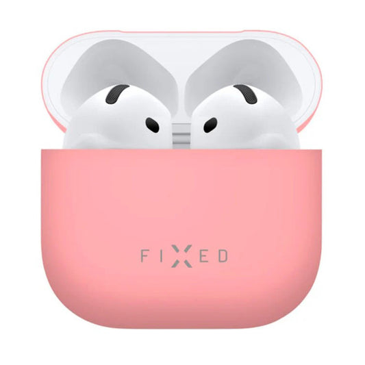 Fixed Silky fodral för Apple AirPods 4, Rosa