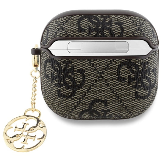 Guess 4G Charm Case for Apple AirPods 4, Brown