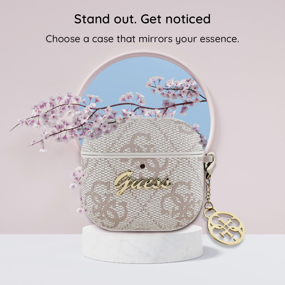 Guess 4G Charm fodral för Apple AirPods 4, Brun