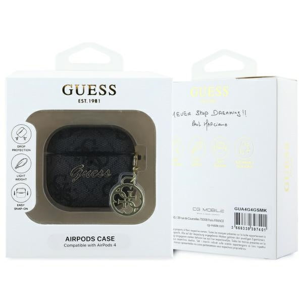 Guess 4G Charm fodral för Apple AirPods 4, Brun