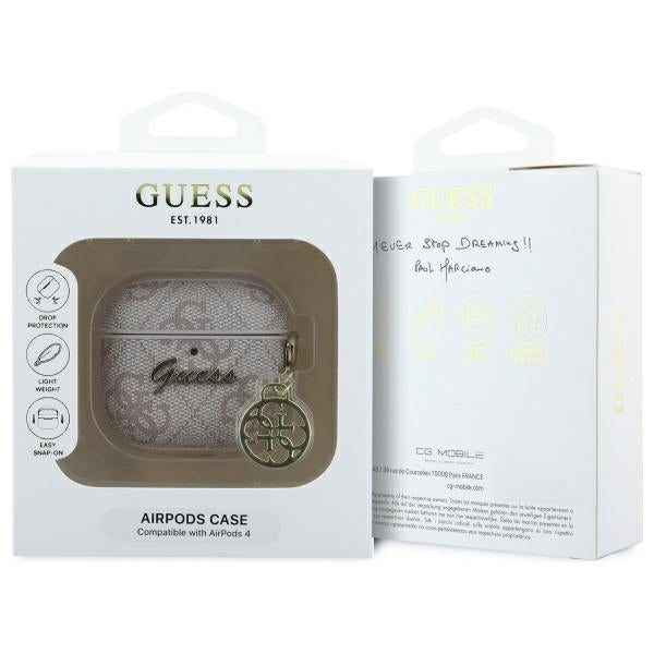 Guess 4G Charm fodral för Apple AirPods 4, Rosa