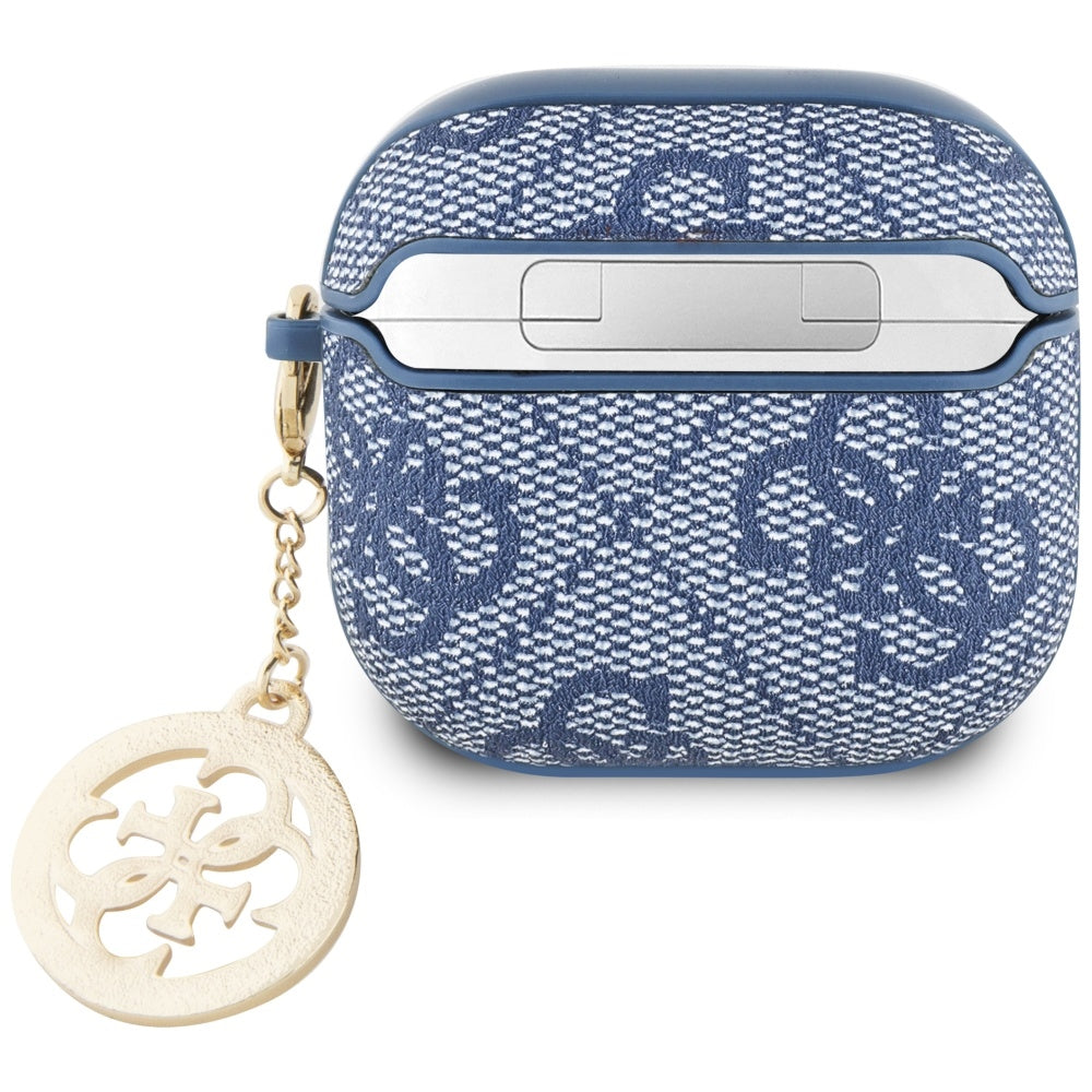 Guess 4G Strass Charm fodral för Apple AirPods 4, Blå