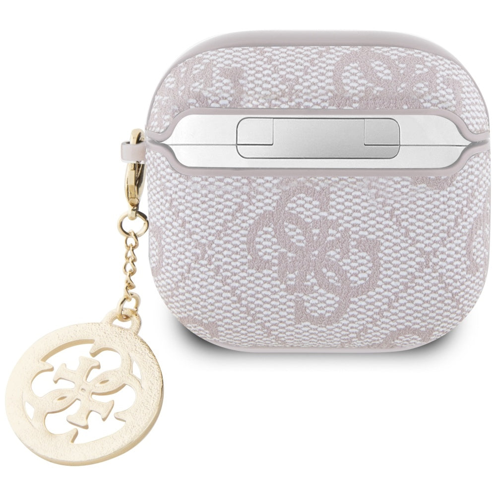 Guess 4G Strass Charm fodral för Apple AirPods 4, Rosa