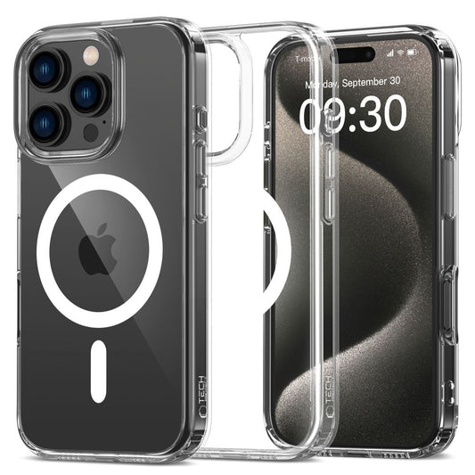 MagSafe-fodral för Apple iPhone 16 Pro, Tech-Protect, Flexair Hybrid, Transparent