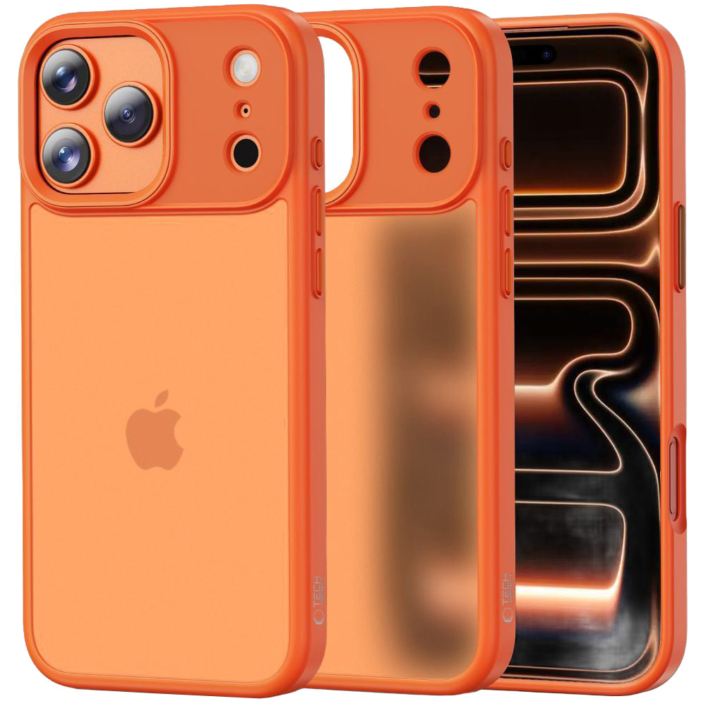 Skyddsfodral för Apple iPhone 17 Pro, Tech-Protect, Magmat, Matt Orange