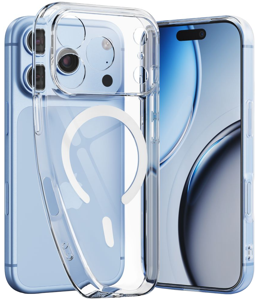 MagSafe-fodral för Apple iPhone 18 Pro / 17 Pro, Tech-Protect, Flexair, Transparent