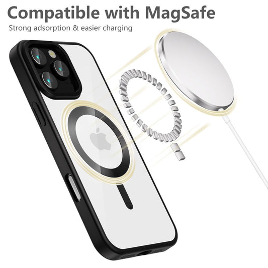 MagSafe-fodral för Apple iPhone 16 Pro, Tech-Protect, Magflex Satin, svart
