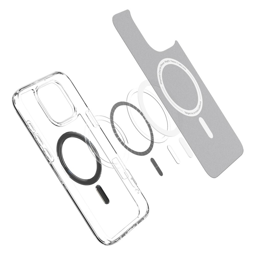 MagSafe-skal för Apple iPhone 16 Pro Max, Spigen, Ultra Hybrid Carbon, Grå ACS08000