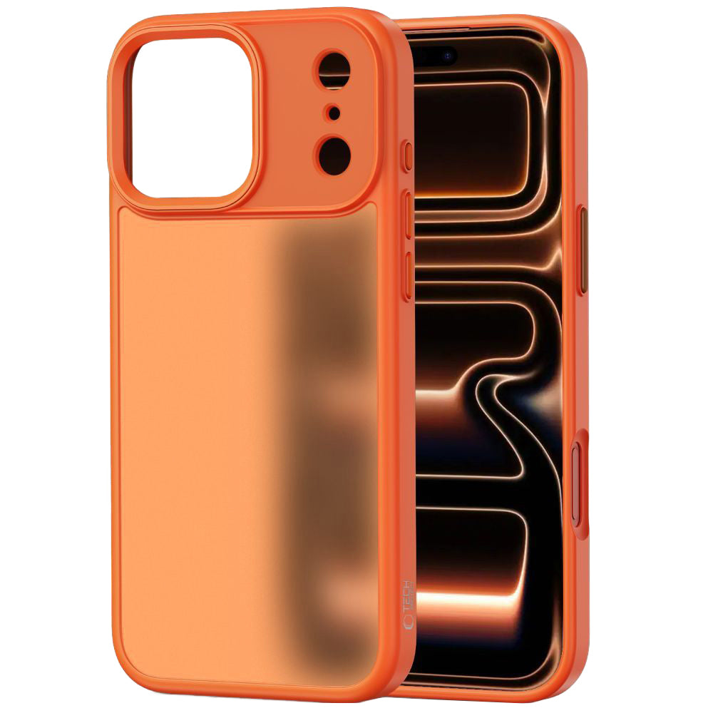 Skyddsfodral för Apple iPhone 17 Pro, Tech-Protect, Magmat, Matt Orange