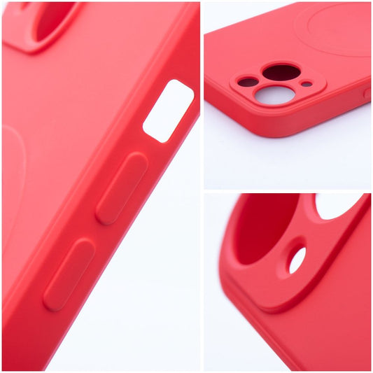 MagSafe-fodral för Apple iPhone 17e / 16e, OEM, Silicone Mag, Röd