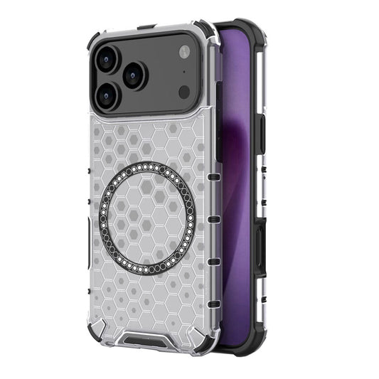 MagSafe-skal för Apple iPhone 17 Pro Max, Techsuit, HoneyComb Shield, Vit