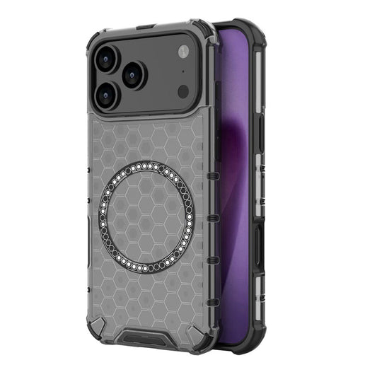 MagSafe-skal för Apple iPhone 17 Pro, Techsuit, HoneyComb Shield, Svart