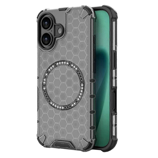 MagSafe-skal för Apple iPhone 17, Techsuit, HoneyComb Shield, Svart