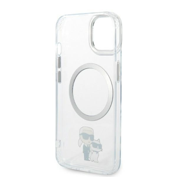 MagSafe-skal för Apple iPhone 14 Plus, Karl Lagerfeld, Ikonik Karl & Choupette, Transparent