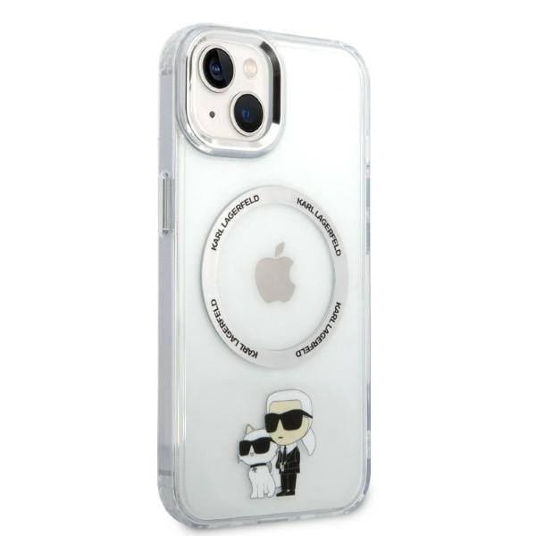 MagSafe-skal för Apple iPhone 14 Plus, Karl Lagerfeld, Ikonik Karl & Choupette, Transparent