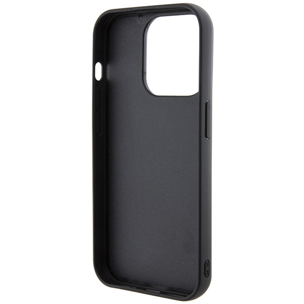 MagSafe Case for Apple iPhone 14 Pro, Karl Lagerfeld, Saffiano Gripstand Karl & Choupette, Black