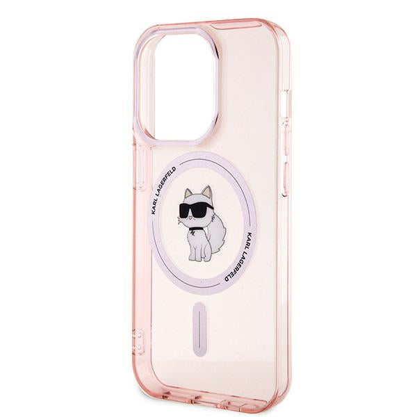 MagSafe-skal för Apple iPhone 14 Pro Max, Karl Lagerfeld, IML Choupette, Rosa