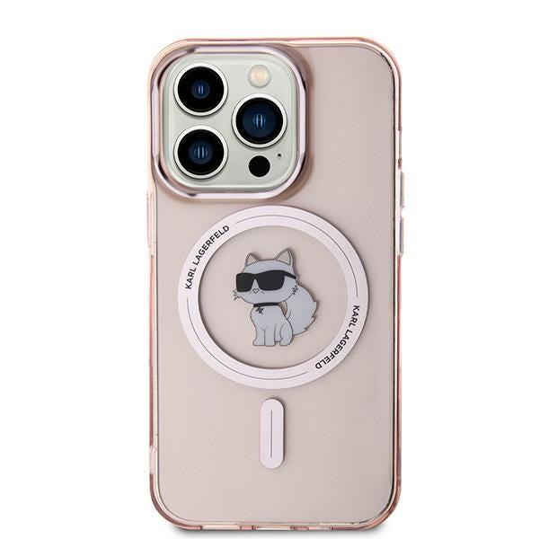 MagSafe-skal för Apple iPhone 14 Pro Max, Karl Lagerfeld, IML Choupette, Rosa