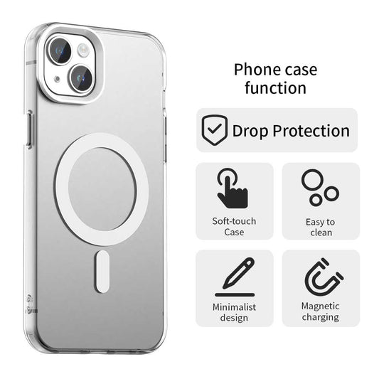 MagSafe-fodral för Apple iPhone 14, Techsuit, CandyCase, Vit