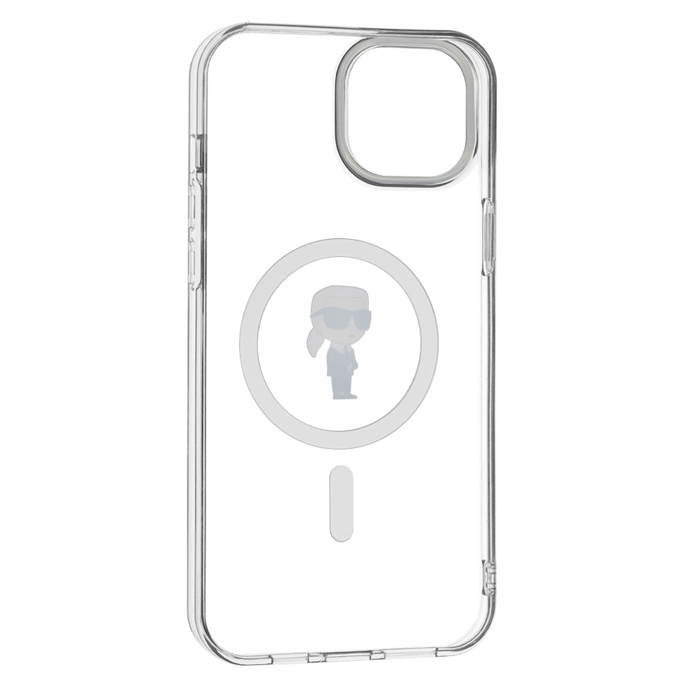 MagSafe-skal för Apple iPhone 15 Plus, Karl Lagerfeld, IML Ikonik Karl, Transparent