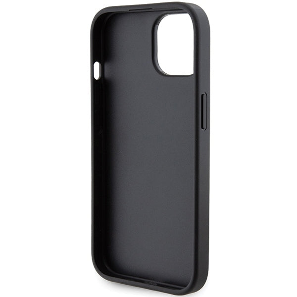 MagSafe Case for Apple iPhone 15 Plus, Karl Lagerfeld, Saffiano Gripstand Choupette, Black