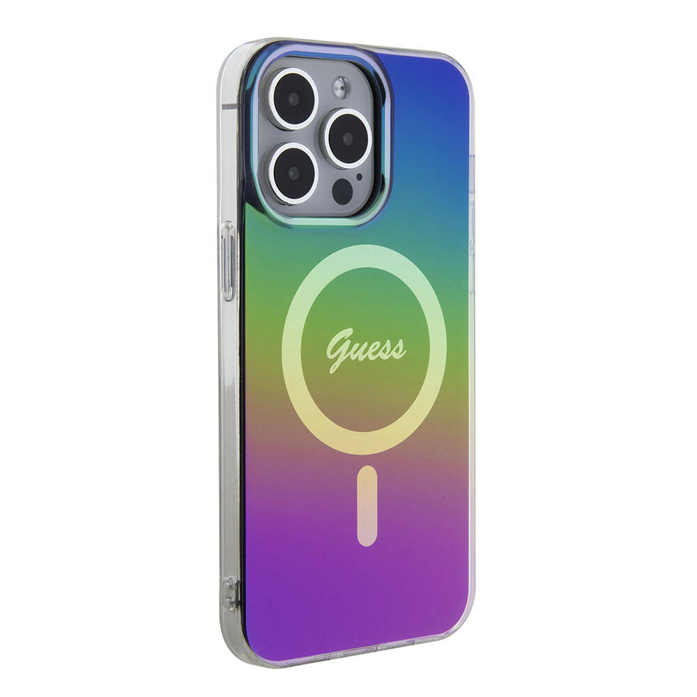 MagSafe-skal för Apple iPhone 15 Pro, Guess, IML Iridescent, Flerfärgad