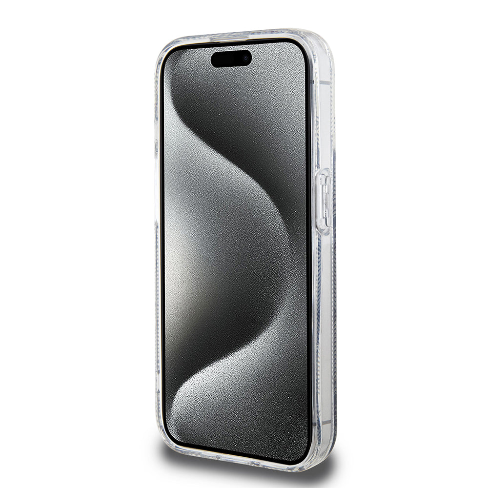 MagSafe-skal för Apple iPhone 15 Pro Max, Guess, IML Gcube, Svart