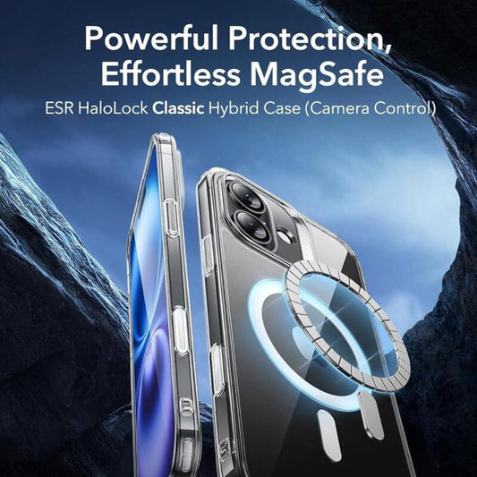 MagSafe-skal för Apple iPhone 16, ESR, Classic Hybrid Slide, Transparent