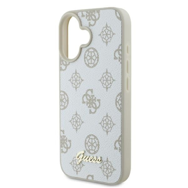 MagSafe-skal för Apple iPhone 16, Guess, Peony Script, Vit