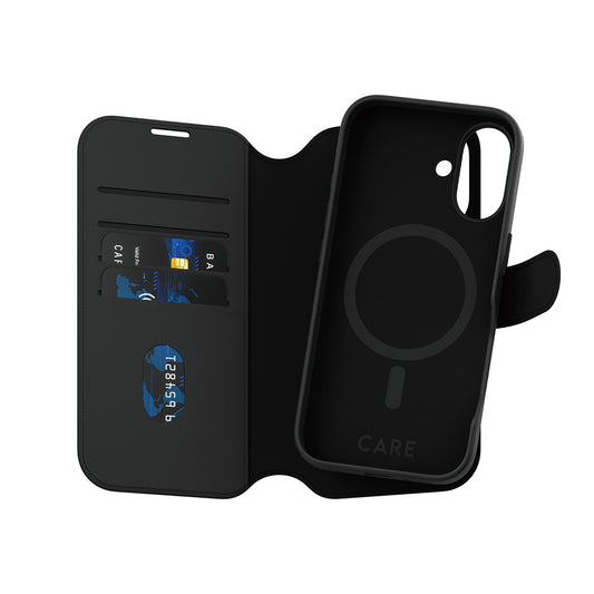 MagSafe-skal för Apple iPhone 16, PanzerGlass, Care Feature Tango Two-in-One, Svart