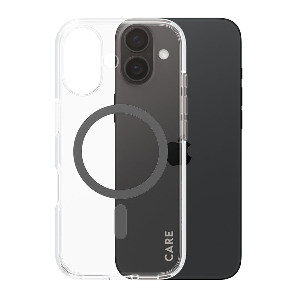 MagSafe-skal för Apple iPhone 16, PanzerGlass, Care Urban Combat, Svart Transparent